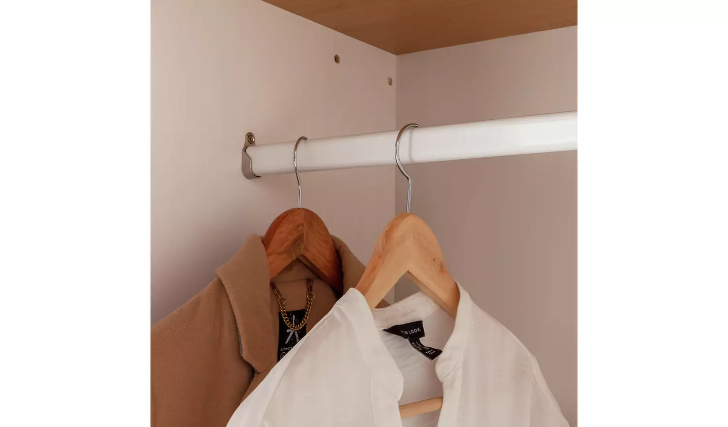 Scandinavia 3 Door 3 Drawer Wardrobe - Two Tone